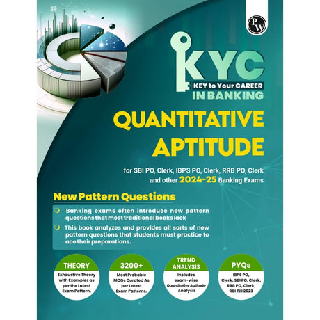 Pw Kyc Quantitative Aptitude Book For All Banking Exams 2024 - 2025 With Pyqs And New Pattern Questions - Key To Your Career For Banking - Retail Maharaj
