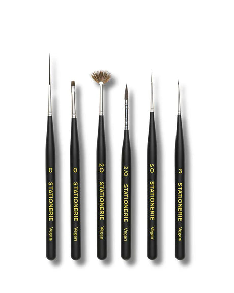 Stationerie Ultra Mini Paint Brush Set of 6 - Retail Maharaj