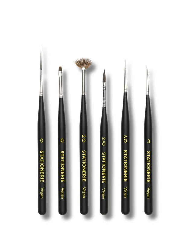 Stationerie Ultra Mini Paint Brush Set of 6 - Retail Maharaj