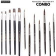 Stationerie Combo Brush Set of 12 Matte Finish - Retail Maharaj