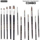 Stationerie Combo Brush Set of 12 Matte Finish - Retail Maharaj