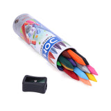 DOMS Plastic Crayons Round Tin Pack – 14 - Retail Maharaj