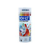 DOMS Plastic Crayons Round Tin Pack – 14 - Retail Maharaj
