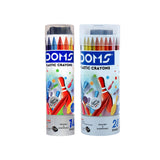 DOMS Plastic Crayons Round Tin Pack – 14 - Retail Maharaj