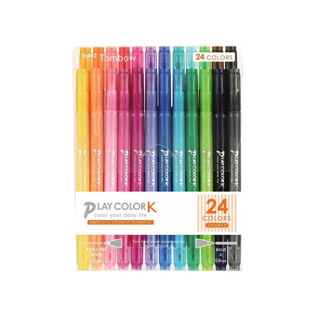 Tombow Play Color K Twin Tip Marker Set for Writing Drawing and Calligraphy - Retail Maharaj