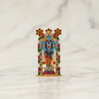 Guruvayurappan Idol – Metal & Coloured Guruvayurappan Statue for Worship & Table Top (3.75 x 2 Inches) - Retail Maharaj