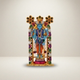 Guruvayurappan Idol – Metal & Coloured Guruvayurappan Statue for Worship & Table Top (3.75 x 2 Inches) - Retail Maharaj