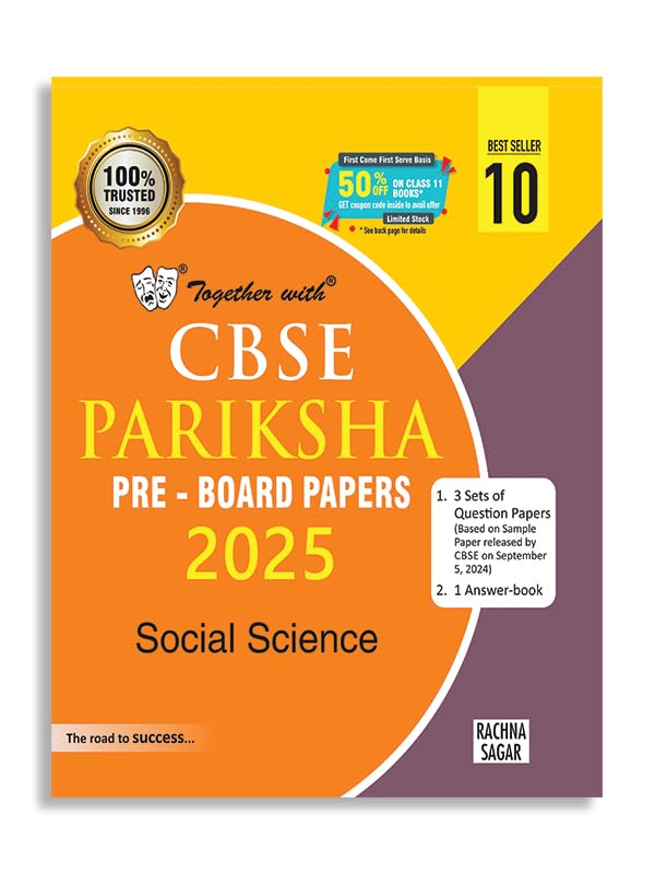 Together With Cbse Class 10 Social Science Pariksha Pre-Board Papers For Exam 2025 - Retail Maharaj