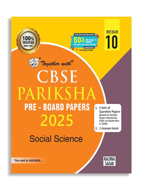 Together With Cbse Class 10 Social Science Pariksha Pre-Board Papers For Exam 2025 - Retail Maharaj