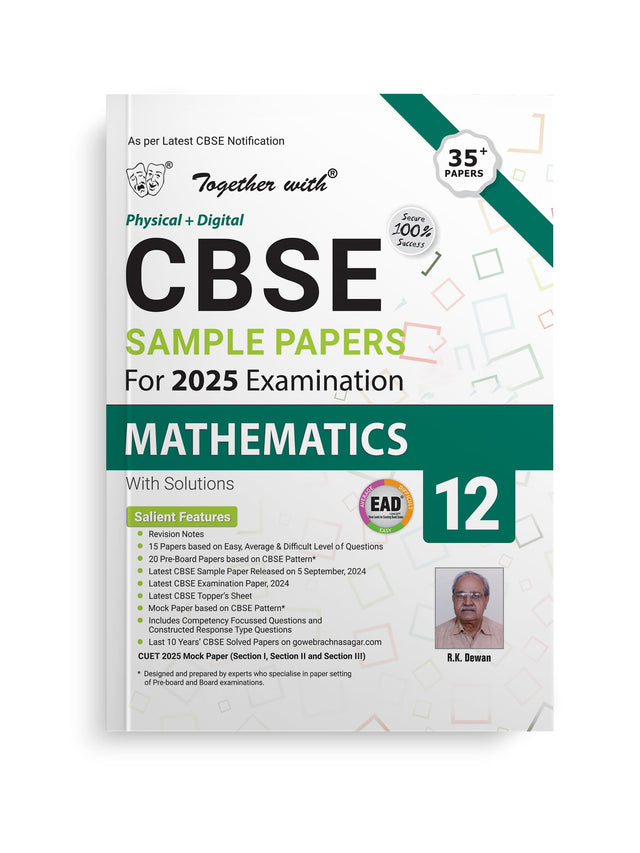 Together With Cbse Ead Sample Paper Class 12 Mathematics For Board Exam 2025 - Retail Maharaj