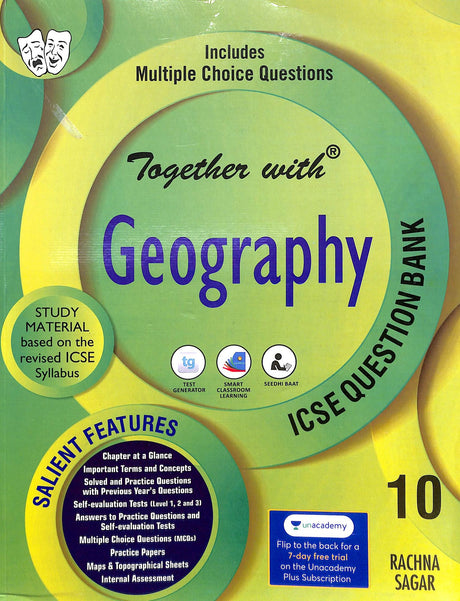 Together With Study Material Geography Class 10: Icse Question Bank - Retail Maharaj