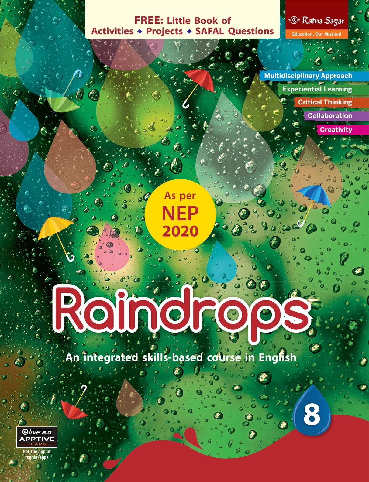 Raindrops Mcb Book 8 Nep 2020 Main Course Book For Class 8 - Retail Maharaj