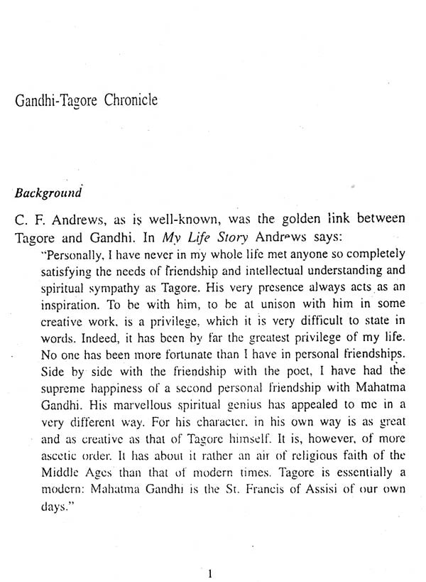 A Gandhi-Tagore Chronicle (An Old and Rare Book) - Retail Maharaj