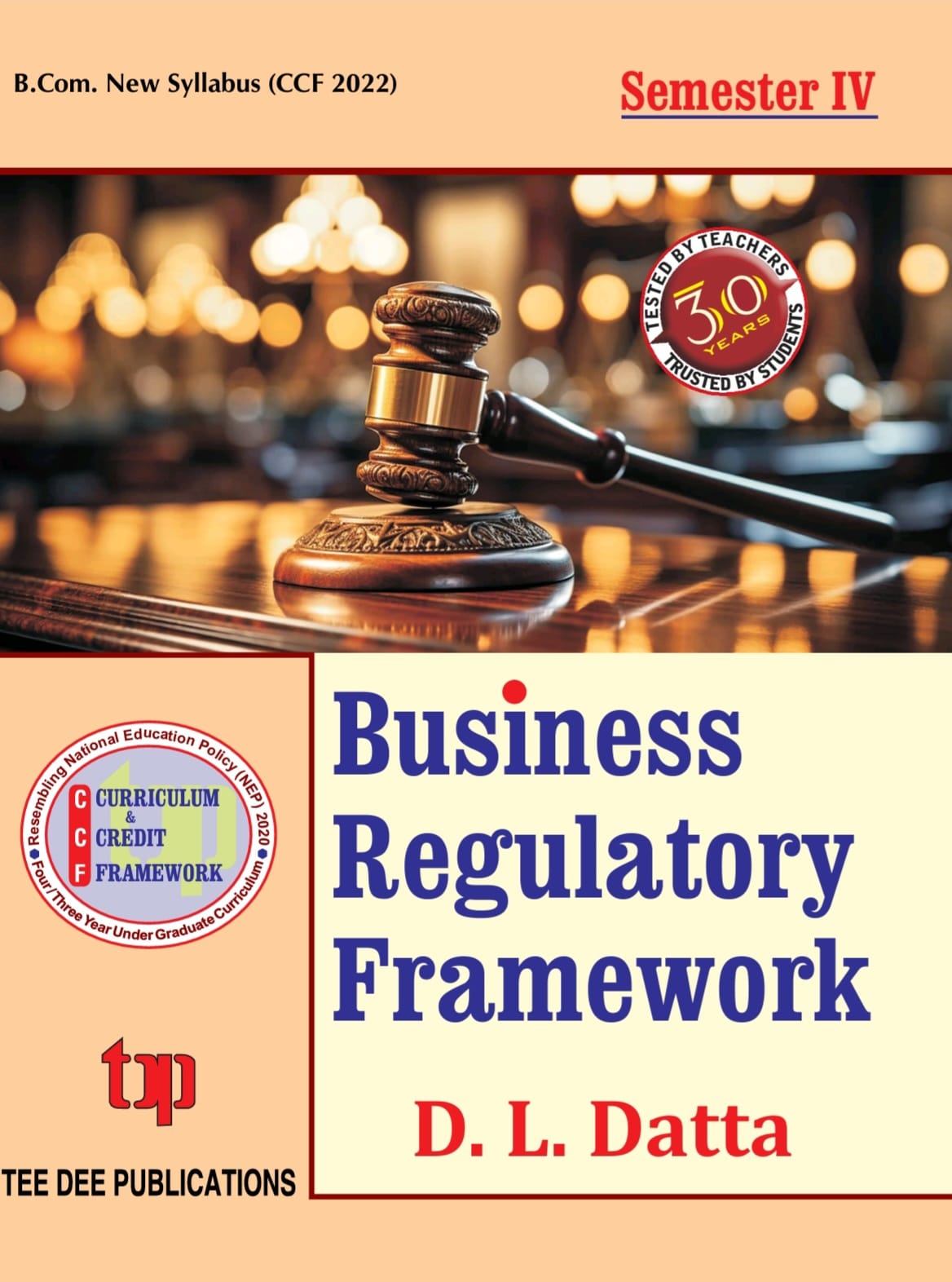 Business Regulatory Framework Fourth Semester according to Curriculum and Credit Framework 2022 under National Education Policy 2020 Four Year Undergraduate  Program (English Version) - Retail Maharaj