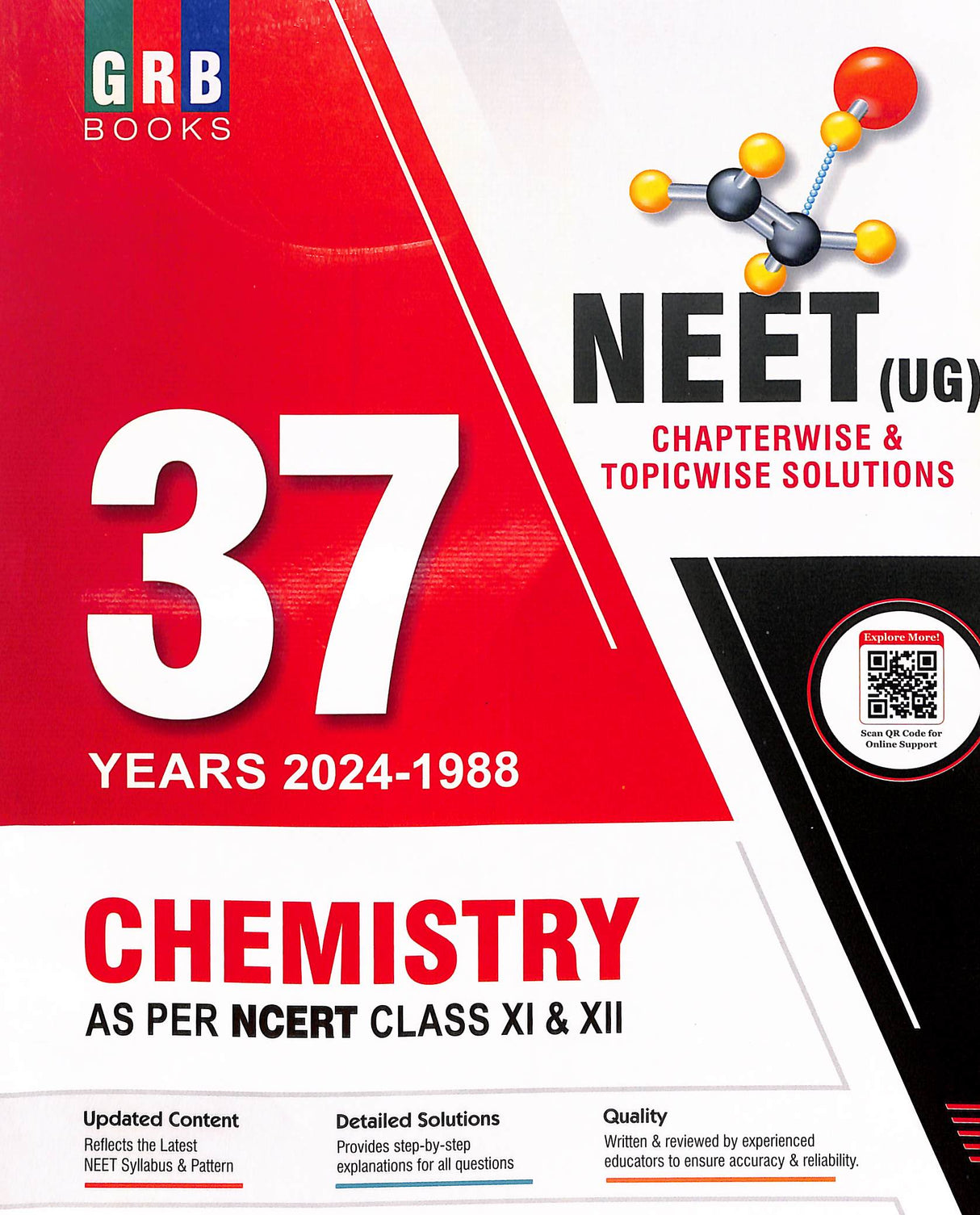 Chemistry 37 Years 2024-1988 Neet Ug Chapterwise & Topicwise Solutions As Per Ncert Class 11 & 12 - Retail Maharaj