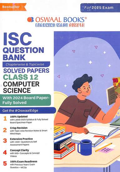 Computer Science Class 12 Isc Question Bank Chapterwise & Topicwise Solved Papers For 2025 Exam - Retail Maharaj