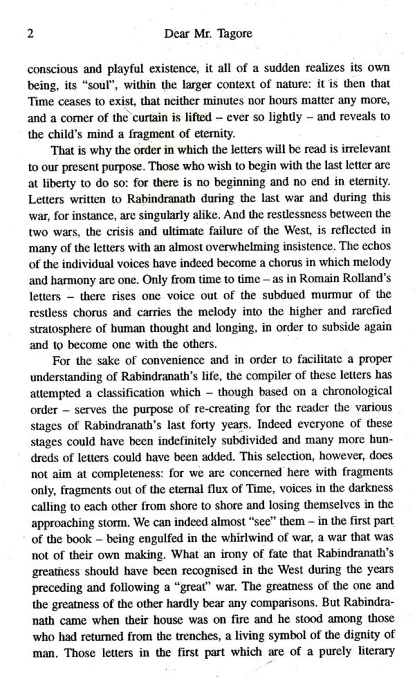 Dear Mr. Tagore (95 Letters Written to Rabindranath Tagore from Europe and America) (An old and Rare book) - Retail Maharaj