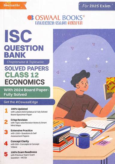 Economics Class 12 Isc Question Bank Chaptertwise & Topicwise Solved Papers For 2025 Exam - Retail Maharaj