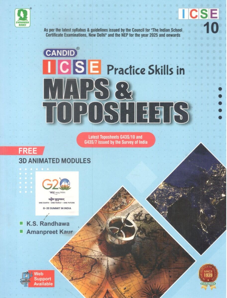 Evergreen | ICSE Practice Skills In | Maps & Toposheets | Class 10 | - Retail Maharaj