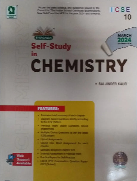 Evergreen ICSE Self-Study in Chemistry Class-10 - Retail Maharaj