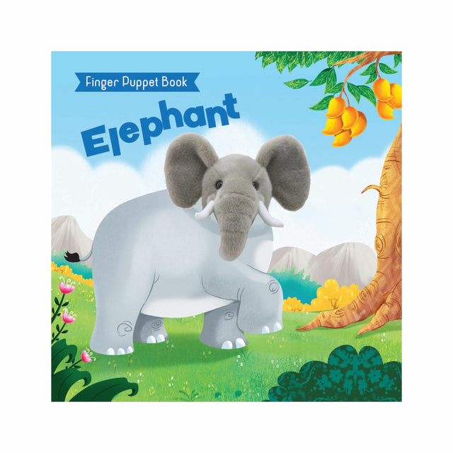 Finger Puppet Board Book - Elephant - Retail Maharaj