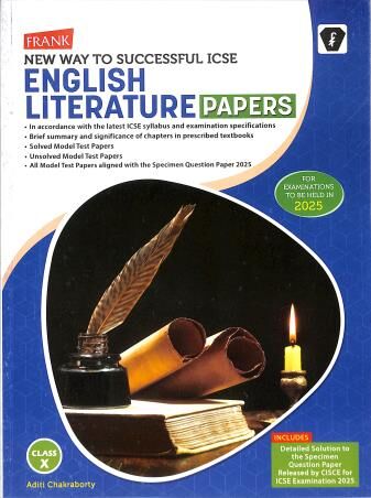 Frank Brothers ICSE English Literature Model Test Paper for Class 10 | 2025 - Retail Maharaj