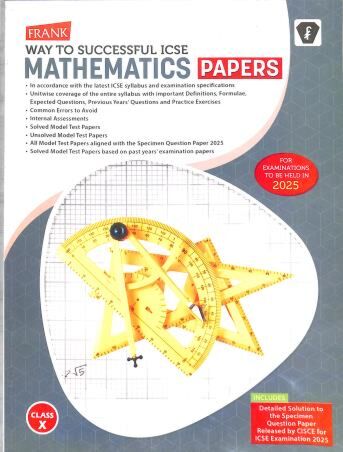 Frank Brothers ICSE Mathematics Model Test Paper for Class 10 | 2025 - Retail Maharaj
