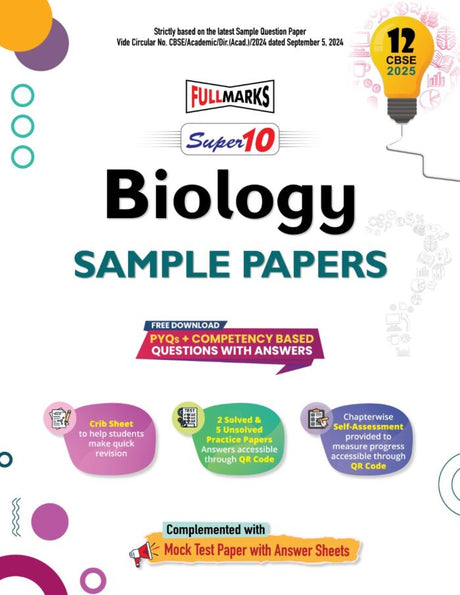 Full Marks Super 10 Sample Papers Biology for Class 12 | 2025 Exam - Retail Maharaj