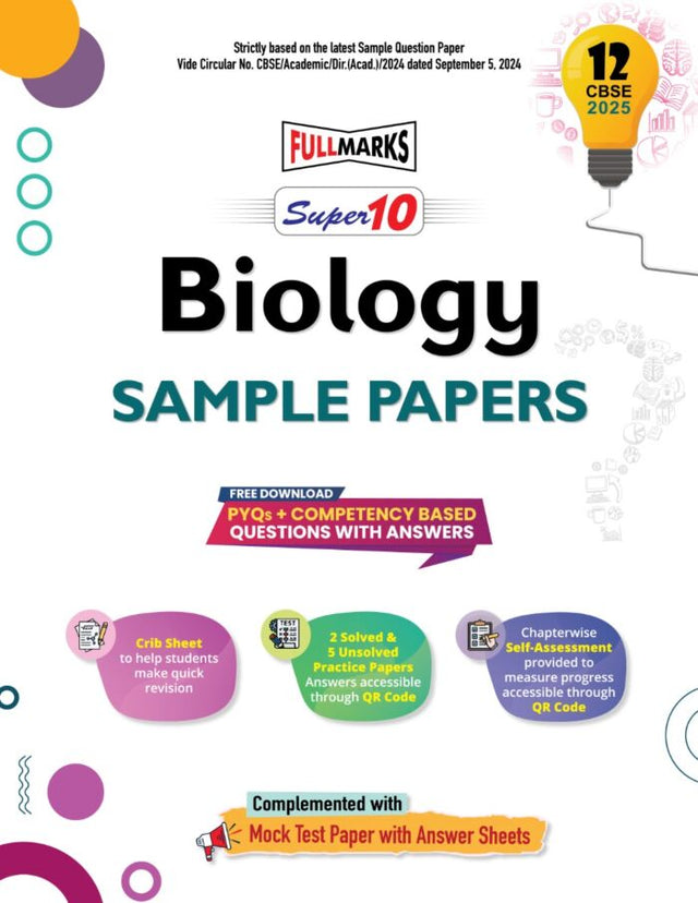 Full Marks Super 10 Sample Papers Biology for Class 12 | 2025 Exam - Retail Maharaj