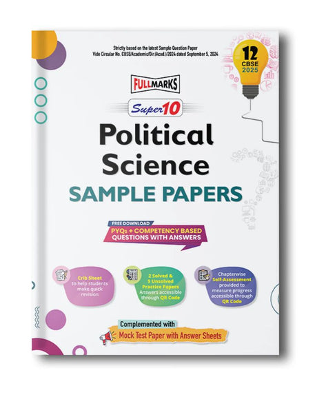Full Marks | Super 10 | Sample Papers | Political Science | Class 12 | 2025 Exam - Retail Maharaj