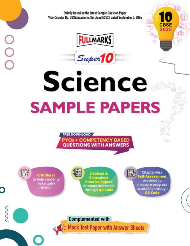 Full Marks Super 10 Sample Papers Science for Class 10 | 2025 Exam - Retail Maharaj
