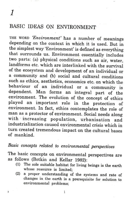 Fundamentals of Environmental Studies (An Old and Rare Book) - Retail Maharaj