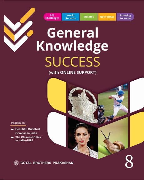 General Knowledge Success with Online Support for Class 8 - Retail Maharaj