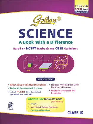 Golden Science Study Material Based on NCERT for Class-9 - Retail Maharaj