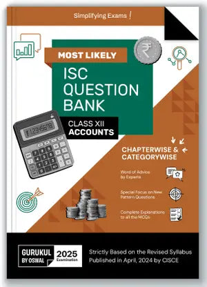 Gurukul By Oswal Accounts Most Likely Question Bank for ISC Class 12 Exam 2025 - Retail Maharaj