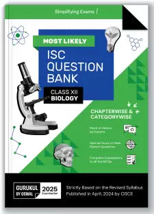Gurukul By Oswal Biology Most Likely Question Bank for ISC Class 12 Exam 2025 - Retail Maharaj