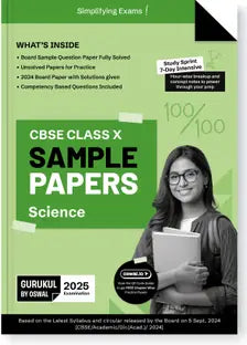 Gurukul by Oswal Science Sample Question Papers Cbse Class 10 Exam 2025 - Retail Maharaj