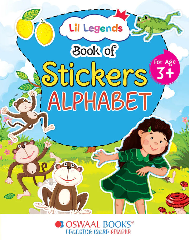 Lil Legends Book of Stickers For Kids, Age 3+, To learn about English Alphabet - Retail Maharaj
