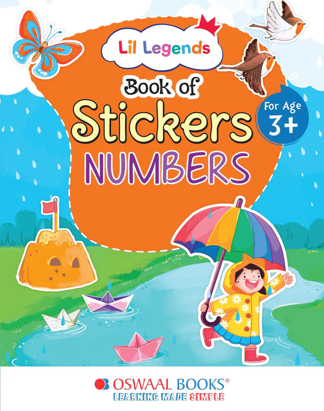 Lil Legends Book of Stickers For Kids, Age 3+, To learn about Numbers - Retail Maharaj