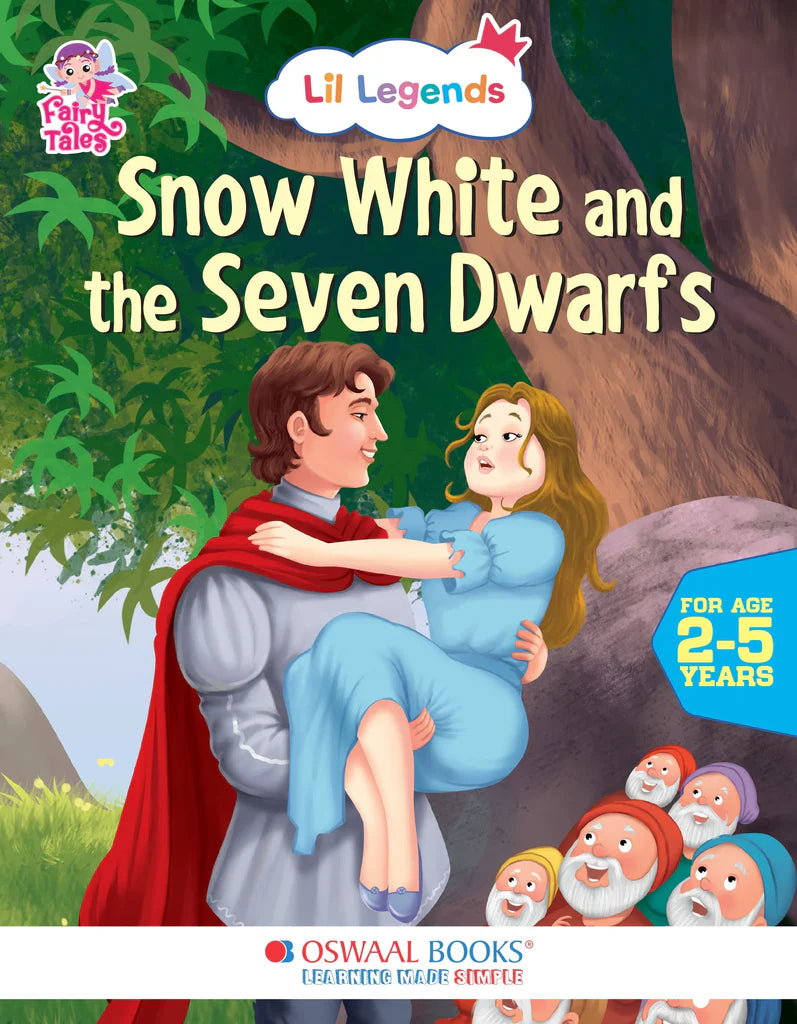 Lil Legends Fairy Tales- Snow White & the Seven Dwarfs, For Kids/Illustrated Story Book/Bed Time Story Book, Age 2-5 Years - Retail Maharaj