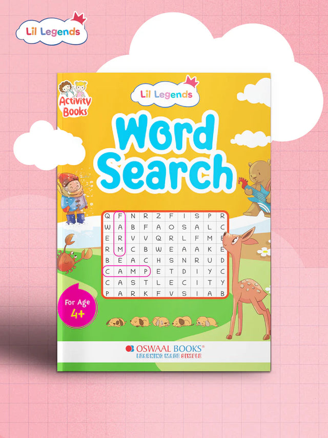 Lil Legends Interactive Learning Book: Word Search Puzzles for Kids Ages 4+ – Fun & Educational for Boosting Vocabulary and Focus - Retail Maharaj
