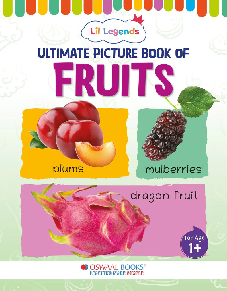 Lil Legends Picture Book for Kids, Age 1+, To learn about Fruits - Retail Maharaj