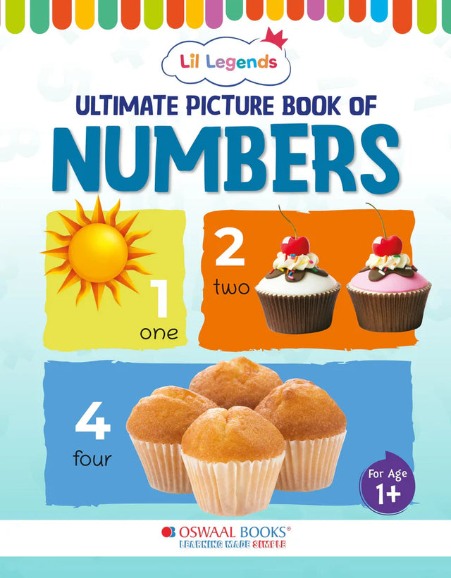 Lil Legends Picture Book for Kids, Age 1+, To learn about Numbers - Retail Maharaj