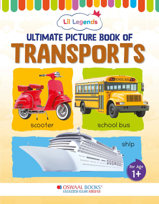 Lil Legends Picture Book for Kids, Age 1+, To learn about Transports - Retail Maharaj