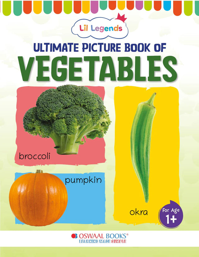 Lil Legends Picture Book for Kids, Age 1+, To learn about Vegetables - Retail Maharaj