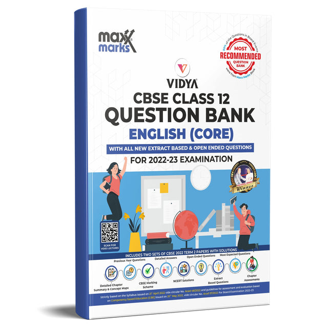 Maxx Marks Cbse Question Bank Class 12 English Core - Retail Maharaj