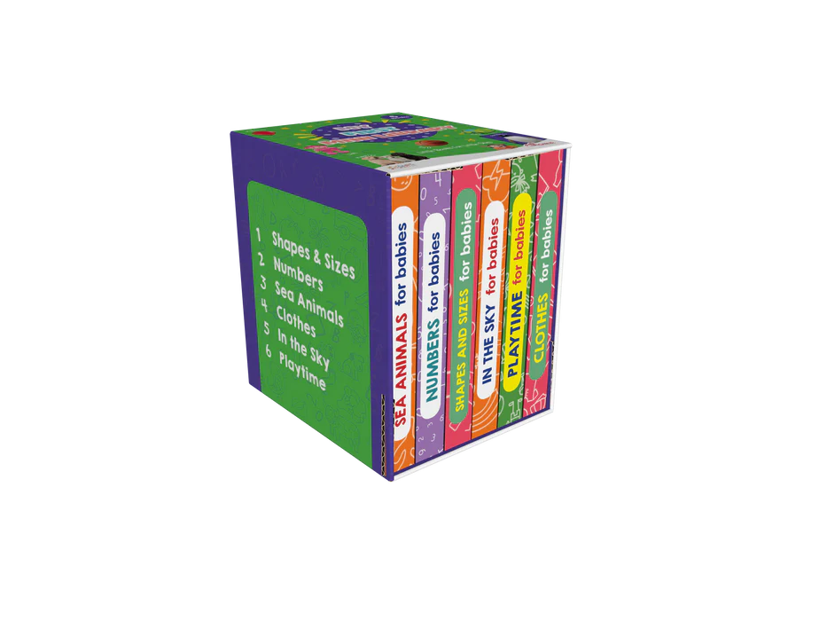 My First Mini Library Box for Babies BOOK SET of 6 - Retail Maharaj