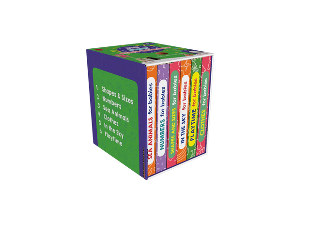 My First Mini Library Box for Babies BOOK SET of 6 - Retail Maharaj
