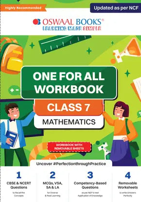 NCERT & CBSE One for all Workbook Mathematics Class 7 - Retail Maharaj