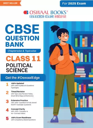 Oswaal CBSE Question Bank Class 11 Political Science, Chapterwise and Topicwise Solved Papers For 2025 Exams - Retail Maharaj